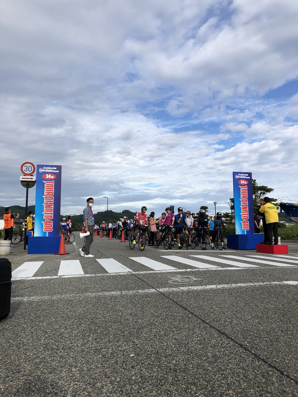 輪島でのスタート風景